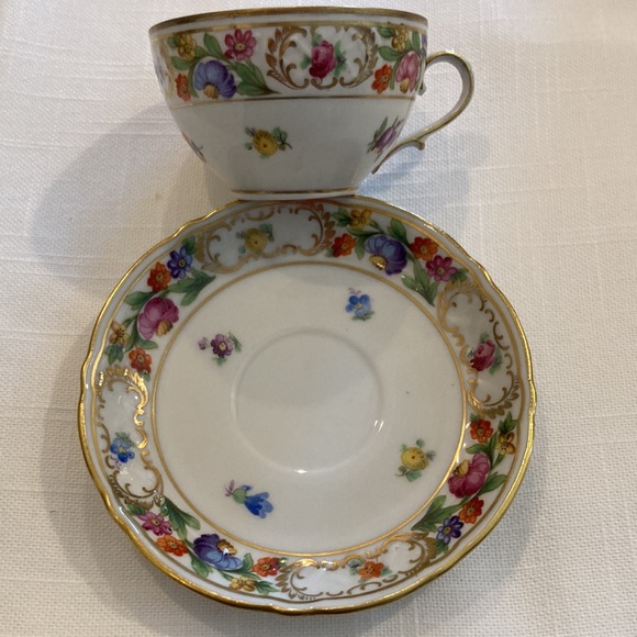 Vintage Demitasse Tea Cup and Saucer Germany US Zone 1945-1949 - Picture 3 of 8